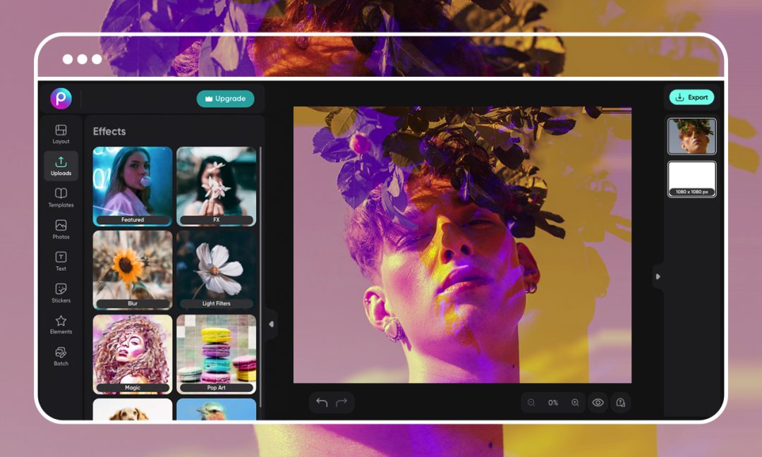ویرایش عکس با هوش مصنوعی PicsArt