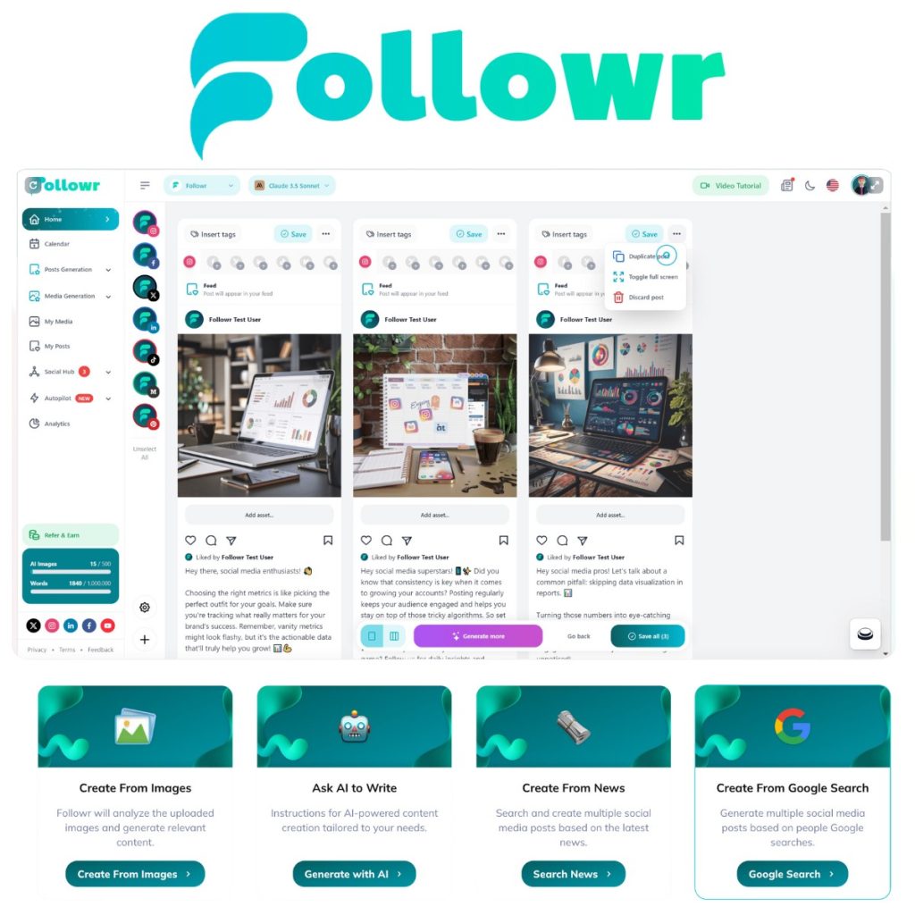 Followr: چاقوی سوئیسی هوش مصنوعی برای مدیریت شبکه‌های اجتماعی
